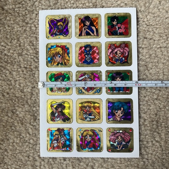 Vintage 90s Prismatic Sailor Moon Stickers (One Sheet) - Picture 7 of 8